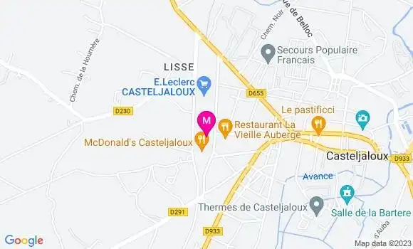 Localisation Station Leclerc