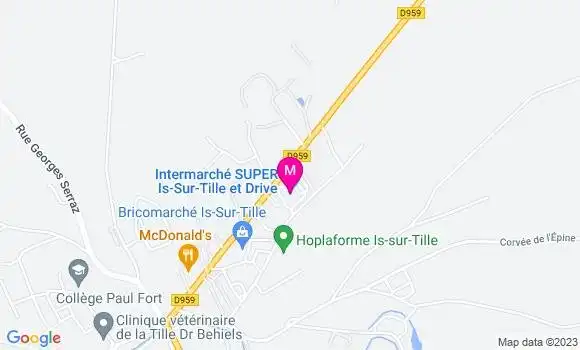 Localisation Intermarché Station