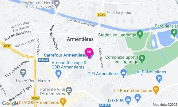 Localisation Station Carrefour