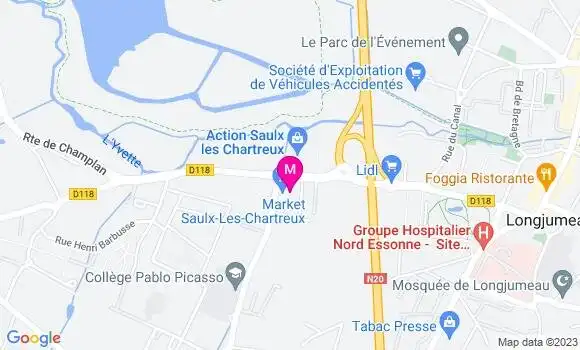 Localisation Carrefour Market