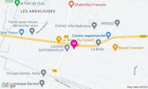 Localisation Casino Supermarche