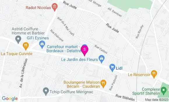 Localisation Carrefour Market