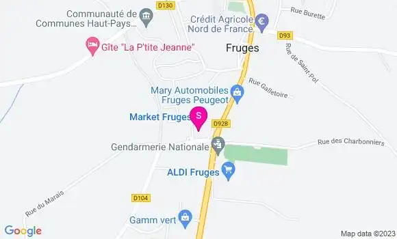 Localisation Carrefour Market
