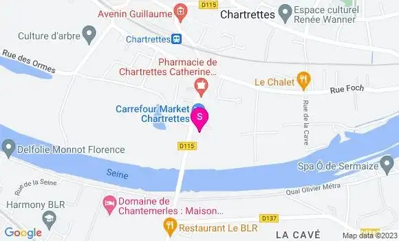 Localisation Carrefour Market