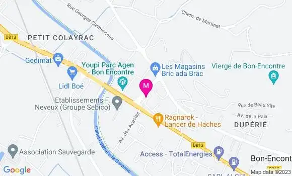 Localisation Intermarché Agen