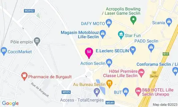 Localisation Station Service Leclerc