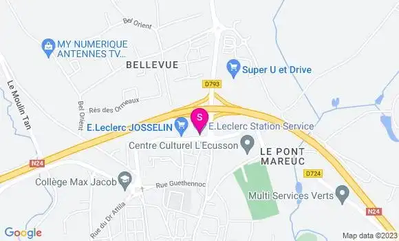 Localisation Station Leclerc