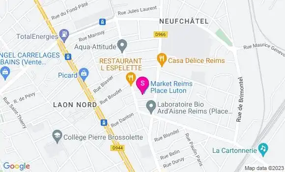 Localisation Station Carrefour Market
