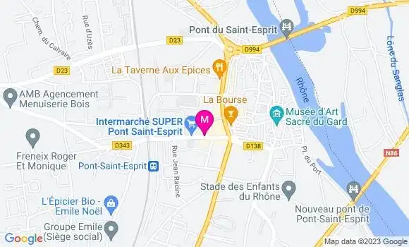 Localisation Intermarché Station