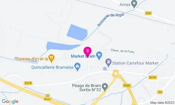 Localisation Carrefour Market