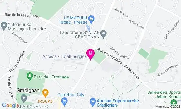 Localisation Relais Gradignan de Gaulle