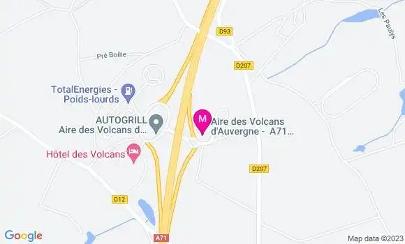 Localisation Relais les Volcans d