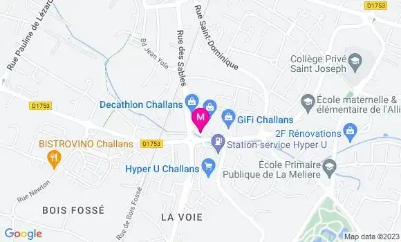 Localisation Station Hyper U