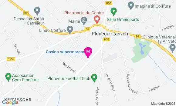Localisation Casino Supermarché