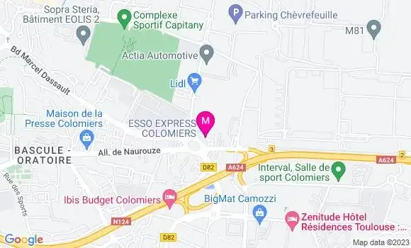 Localisation Esso Express