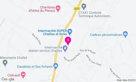 Localisation Intermarché Station