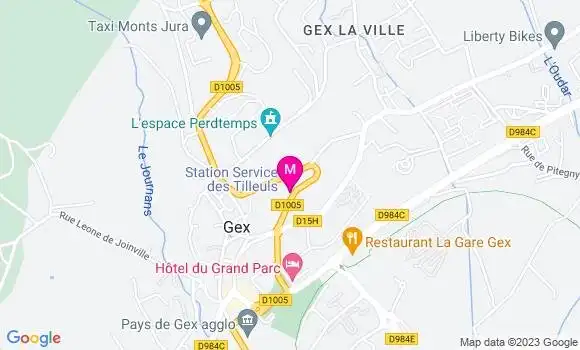 Localisation Station des Tilleuls