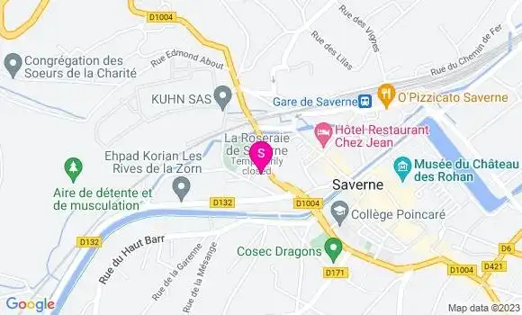 Localisation Relais de la Roseraie