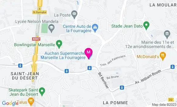 Localisation Station Auchan