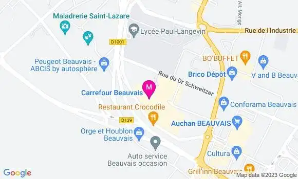 Localisation Carrefour