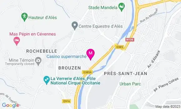 Localisation Supermarché Casino