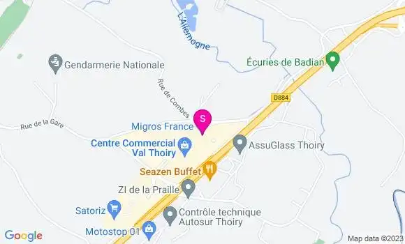 Localisation Migros France Station
