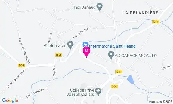 Localisation Intermarché Station