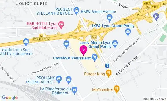 Localisation Station Carrefour