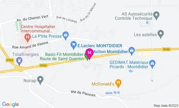 Localisation Station Auchan