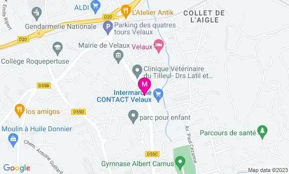 Localisation Station Service de Velaux