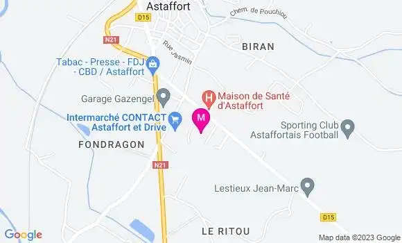 Localisation Intermarché station