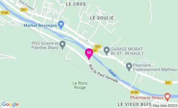 Localisation Carrefour Market