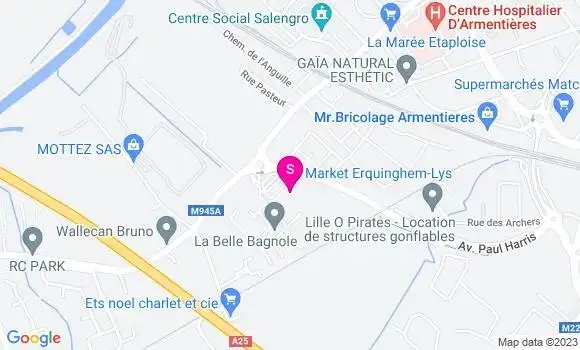 Localisation Station Carrefour