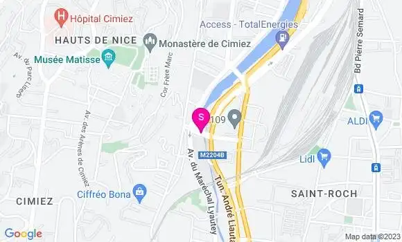 Localisation Relais du Paillon