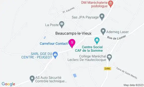 Localisation Carrefour Contact