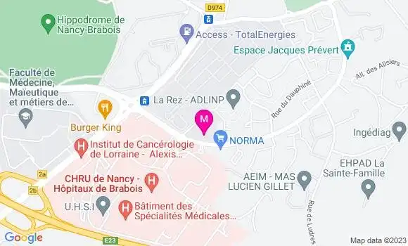 Localisation Relais de Brabois