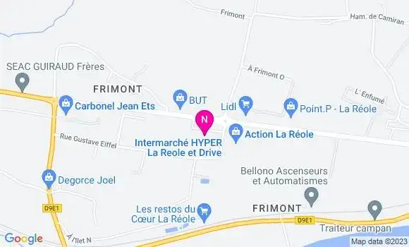 Localisation Intermarché Hyper