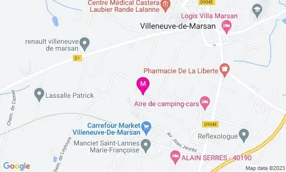 Localisation Carrefour Market