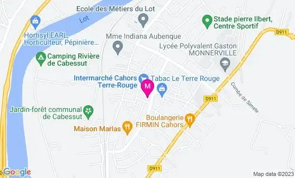 Localisation Intermarché Terre Rouge