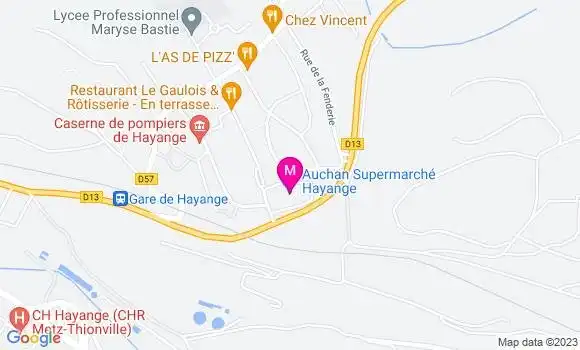 Localisation Station Auchan