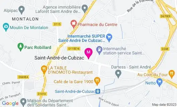 Localisation Relais Saint Andre