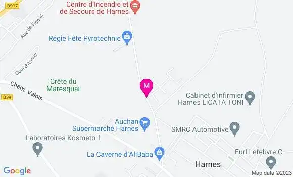 Localisation Auchan Supermarché