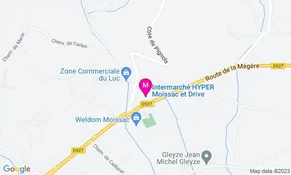 Localisation Intermarché Station