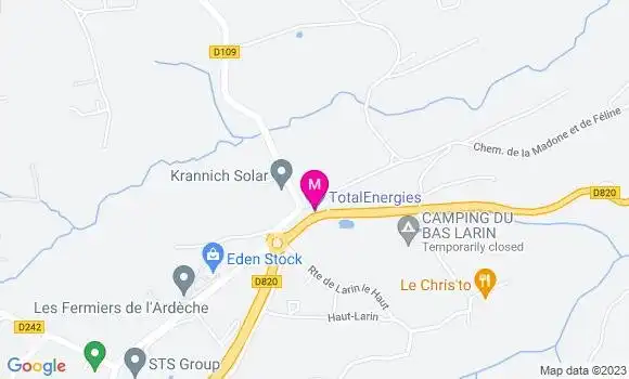 Localisation TotalEnergies