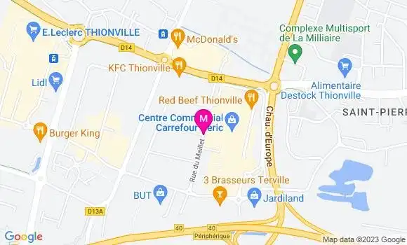 Localisation Station Carrefour