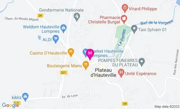 Localisation Station Carrefour