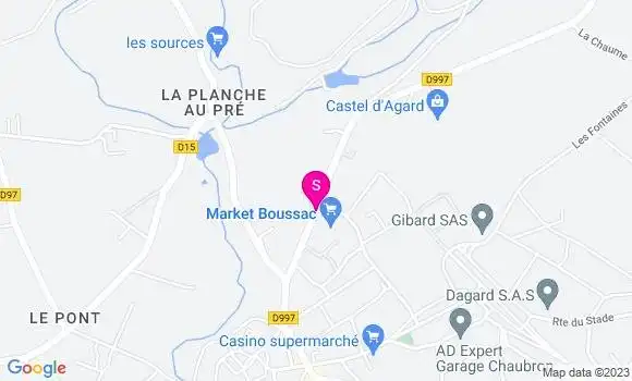 Localisation Carrefour Market