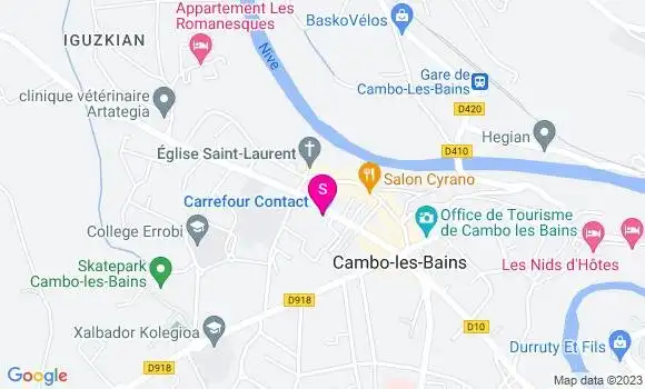 Localisation Carrefour Contact