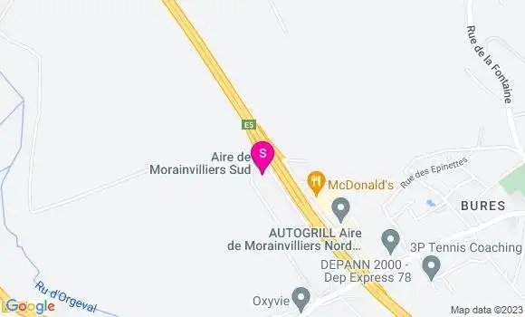 Localisation Relais de Morainvilliers Sud