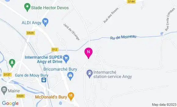 Localisation Intermarché Station